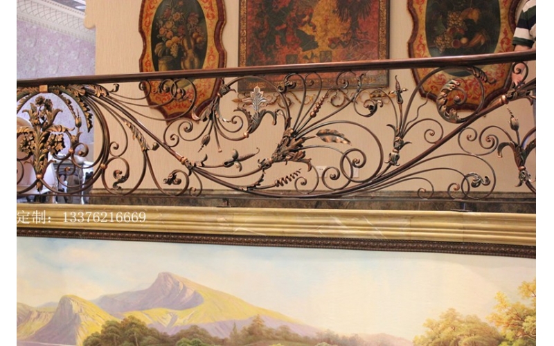 Wrought iron railings